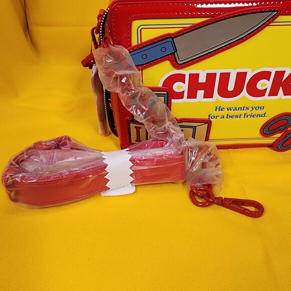 Loungefly Chucky Good Guys Tool Chest Crossbody Bag Halloween Horror Movie NEW - Picture 13 of 14